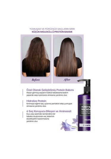 Kundal Honey& Macadamia Protein Treatment White Musk 500 ML