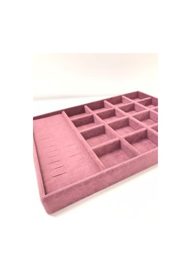 ELİF model süet kaplama  tabla (16 bölme 28 kesik) Mor