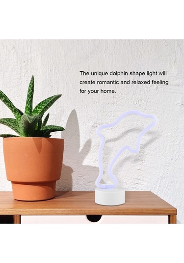 Konesam Deniz Fişi Şekilli Neon Lamba, Romantik Ev Dekorasyonu, Ip20 Su Geçirmez, Aa Pil İle Çalışır Pil Dahil Değil