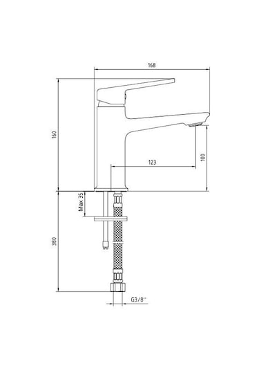 Eca Ar Fine 102188143 Lavabo Bataryası Krom
