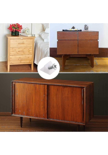 80 Adet Çekmece Destek Takviyeleri, Çekmece Sabitleyiciler, Vidalı Plastik Köşeler, Dolaplar, Çekmeceler İçin Beyaz Diğer