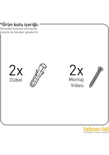 Teknotel Üç Katlı Banyo Köşe Rafı Krom Bk003 Krom