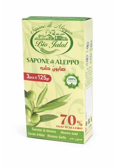 Promar Doğal Ve El Yapımı Defne Garlı Halep Sabunu 3 x 125 G