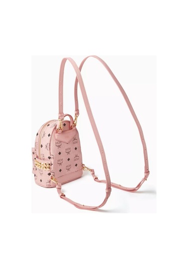 Mcm Mini Stark Pudra Pembe Stud Detaylı Lüks Sırt Çantası 171bat