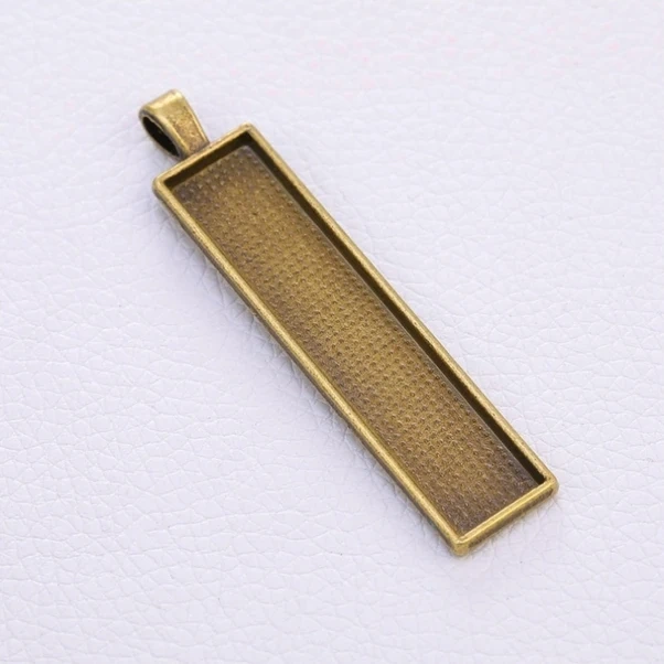 Dashanshop 10 Adet Siyah Dikdörtgen Metal Tutucu, Takı Yapım Malzemeleri, Kolye Anahtarlık Aksesuarı Diğer