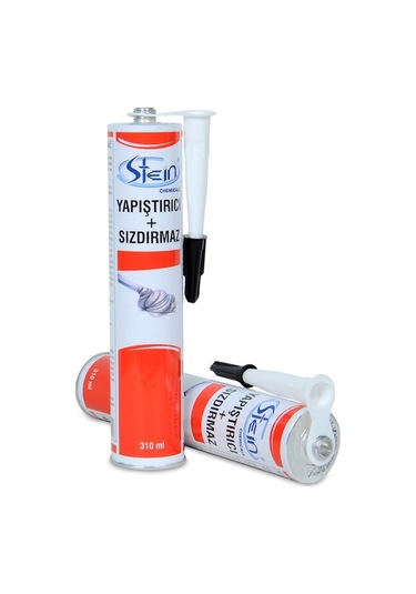 Stein Pu 50 Adhesive - Poliüretan Mastik 3 Adet 310 Ml Siyah Siyah