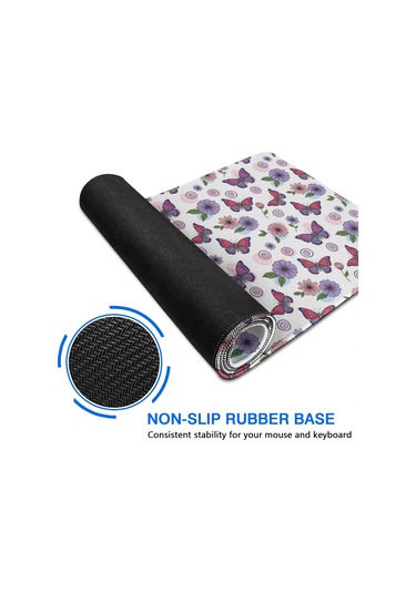 Butterfly Büyük Oyun Mouse Pad 31.5x15.7 Inch,masaüstü, Dizüstü Ve Kablosuz Fare İçin-a10