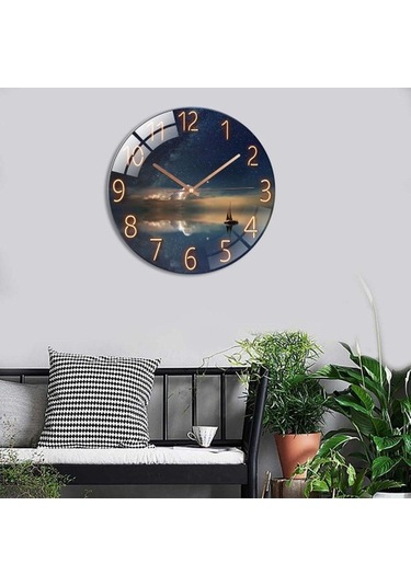 Goldenqian Duvar Saati 6f283p ÇOk Renkli