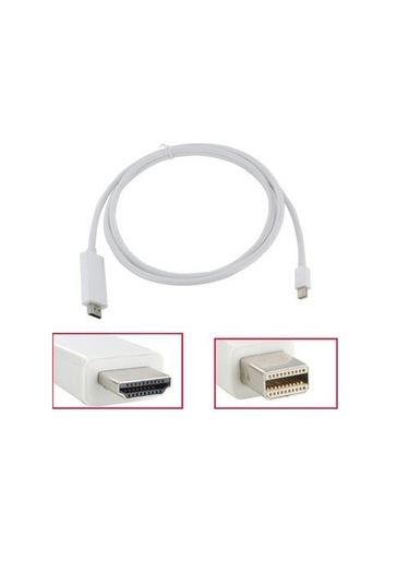 Mini Displayport To Hdmi Çevirici Dönüştürücü Adaptör Kablosu 3