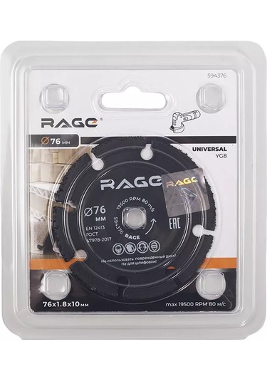 Rage Çok Amaçlı 76 Mm Mini Avize Taşlama Diski 246301140
