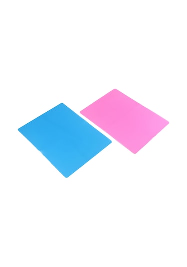 2 Paket A3 Ekstra Büyük Silikon Levha Kalıpları Mat, Mavi Ve Pembe Diğer