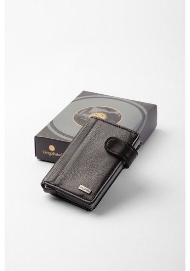 Cengiz Pakel Hakiki Deri Kartlık 2454-Siyah (432621389)-2454-Siyah