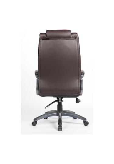Boston Yönetici Koltuğu Suni Deri - Kahverengi 65x114-121,5x81 Cm