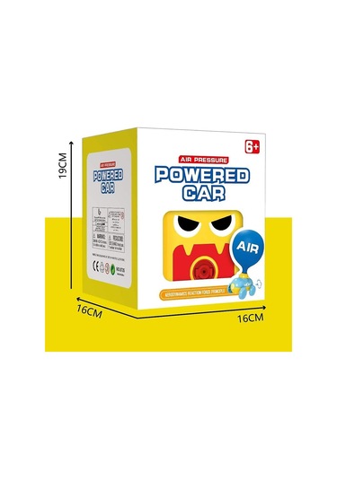 Balon Araba Oyuncak Fırlatma Seti, Balonla Çalışan Fırlatma Arabası, Balon Havayla Çalışan Araç Seti, Balon Yarış Arabası Oyuncak Yaratıcı Şişme 16 Balon Diğer