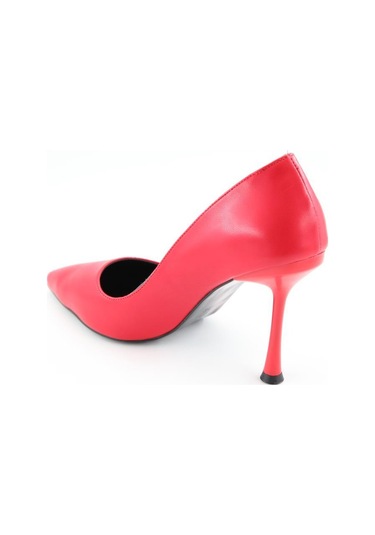 Feles 070-1321 Kırmızı Kadın Topuklu Ayakkabı Kırmızı