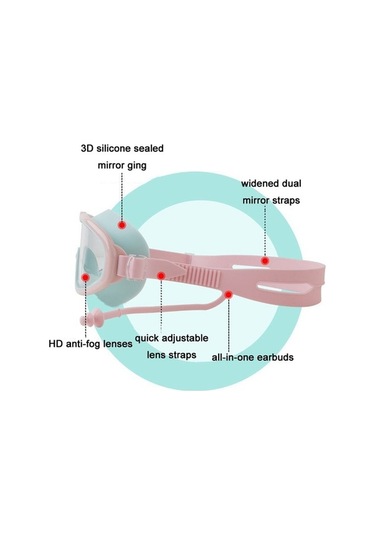 Artfulabode Yüzme Yapışık Tıkaçlı Sones Sarı Çocuk Kulak Gözlüğü Büyük Boy Buğu Önleyici Sarı