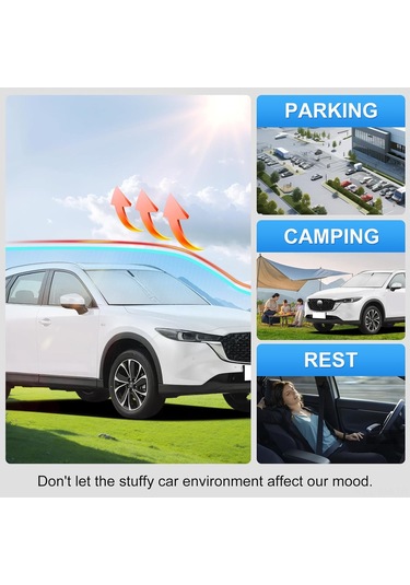Ximistore9 Mazda Cx-5 2017-2024 Güneşlik, Katlanabilir Cam Koruyucu, Uv Engelleme, Araç Cam Aksesuarı
