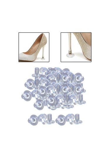 Suntek 50 Çift Yüksek Topuk Koruyucuları Düğün Çimlerde L Temizlemek Çok Renkli