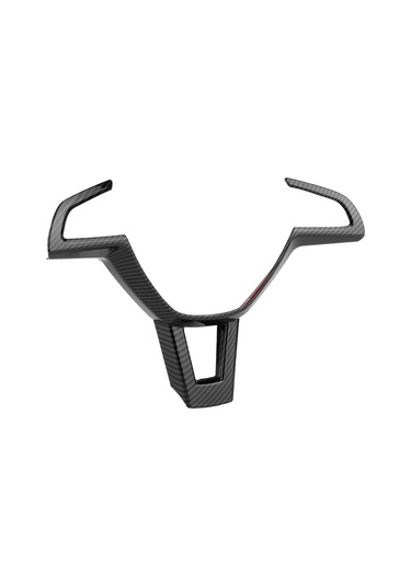 Reedark Skoda Octavia 2016-2019 İçin Direksiyon Paneli Kapak, Abs Malzeme, Kırmızı/karbon Desen/plated Gümüş, Dekoratif Ve Korumalı, Kolay Kurulum Karbon Fiber Parlak Siyah