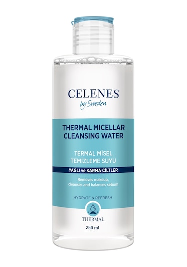 Celenes By Sweden Yağlı Karma Cilt Thermal Misel Temizleme Suyu 250 ML
