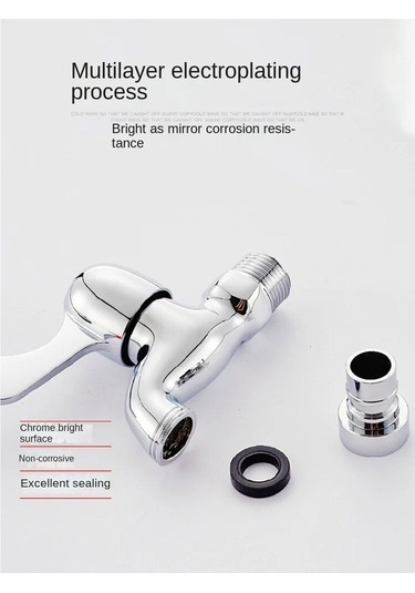 Wondernest Musluk Monte Makinesi Jialan Duvara Dokunun Çamaşır Bahçe Açık Kf Gümüş