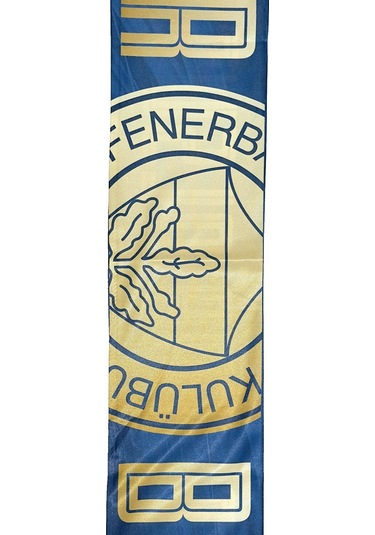 Fenerbahçe Lisanslı Canım Feda Olsun Fenerbahçe Şal Atkı Kanarya Baskılı Ahşap Kutulu Sarı - Lacivert