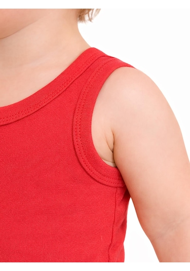 Civil Baby 3'lü Karışık Renk 3-36 Ay Çıtçıtlı Badi - Kırmızı