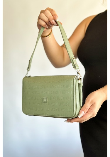 Jps-orta Boy Spor Model Çok Bölmeli 2 Asklı Kadın Çapraz Omuz Çantası 4036 Yeşil Kombin Yeşil