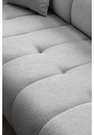 Petra Modern Köşe Koltuk Takımı Gri