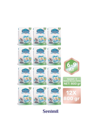 Senımıl 2 Bebek Sütü 800 G 12 Adet