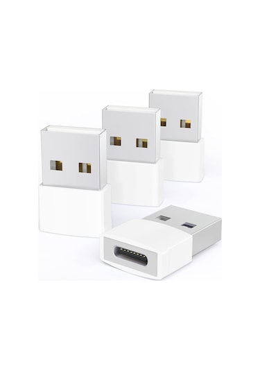Usb-c Adaptör 4'lü Paket Tip C Dişi Usb Dönüştürücü Magsafe Apple Watch İphone Uyumlu