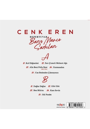 Cenk Eren - Repertuvar Şarkıları Plak