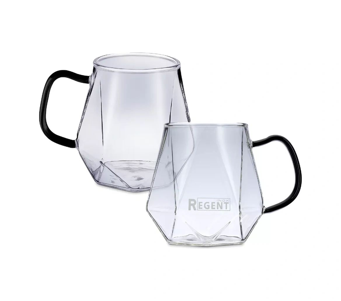 Regent İnox Çay Ve Kahve İçin Cam Bardak Seti 2'li 204574151 Beyaz