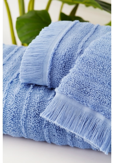 Sadem Organik Linden Havlu 30x50 Cm Mavi