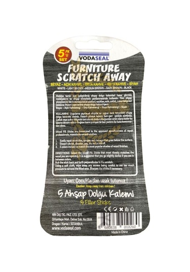 Vodaseal Ahşap Dolgu Kalemi 5 Adet Set