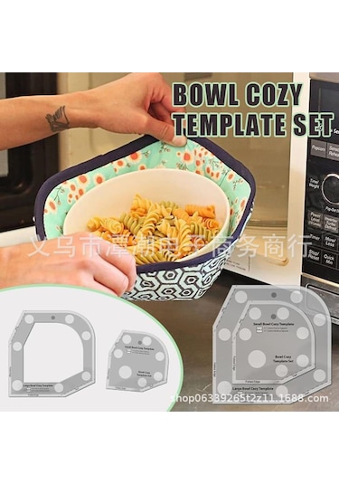 Wezone 8 İnç Akrilik Bowl Cozy Şablonu - Ev İçin Konforlu Kase Yapımı Dikiş Ölçü Aracı DiğER