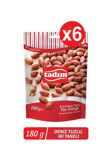 Tadım Tuzlu Yer Fıstığı 6 x 180 G
