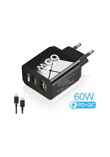 Henruisi65w Gan Pd Hızlı Şarj Cihazı İphone Uyumlu 15/14/13/12 Pro Xiaomi 13 Samsung Uyumlu S23 Huawei Mate Usb-c Adaptör Audistribütör Garantili