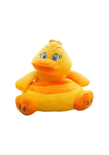 Civciv Peluş Bebek Çocuk Koltuğu Beyaz
