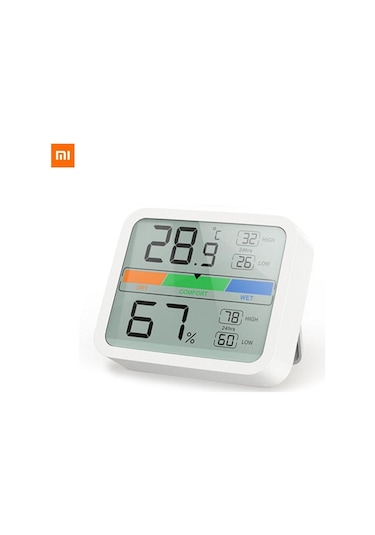 Xıaomı Youpın Lcd Dijital Termometre 2 Higrometre Mıknatıslı İç Mekan Termo-higrometre, Oda İklim Kontrolü İçin Mın/max Kayıtları