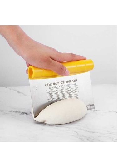 Primepickings Paslanmaz Çelik Hamur Kesici Kazıyıcı Ölçekli Kesici Pişirme Aletleri Diğer