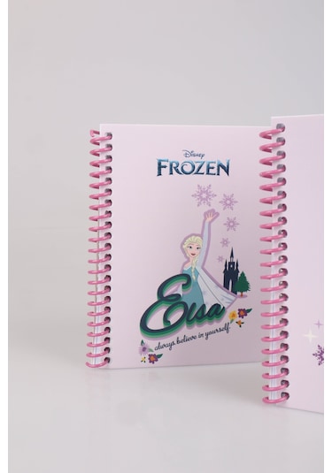 Dekomus İle Lisanslı Elsa Frozen "tekli" Spırallı A6 80 Yaprak Bloknot