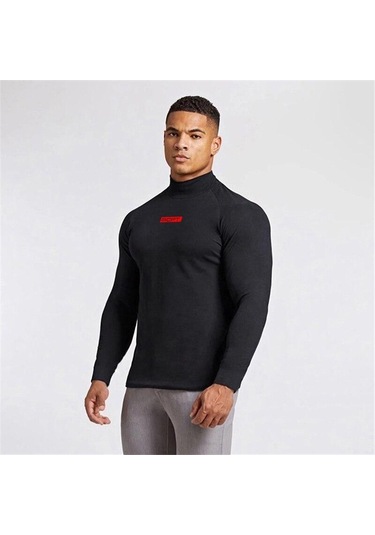 Siyah Muscleguys Erkek Yüksek Boyun Slim Fit Spor Giyim Spor Vücut Geliştirme Nefes Uzun Kollu Ilkbahar Ve Sonbahar T-shirt Siyah Siyah Muscleguys Erkek Yüksek Boyun Slim Fit Spor Giyim Spor Vücut Geliştirme Nefes Uzun Kollu Ilkbahar Ve Sonbahar T-shirt Siyah