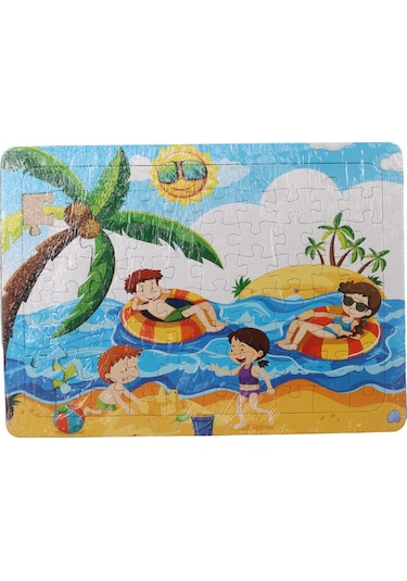 80 Parça Çocuk Puzzle Ve Yapboz Karışık Seri 12' Li Set