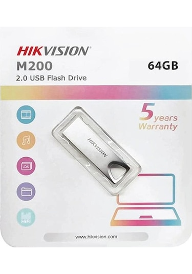 Hikvision HS-USB-M200/64G 64GB 2.0 USB Flash Bellek