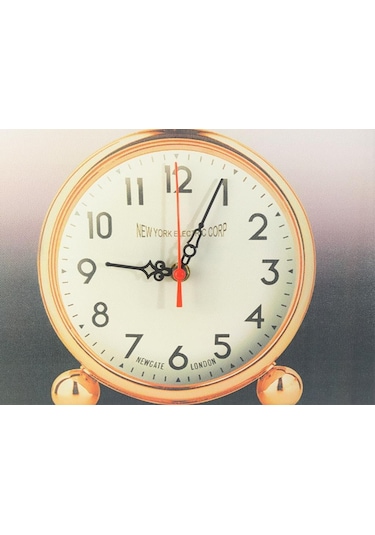 KANVAS RESİM SAAT PEMBE