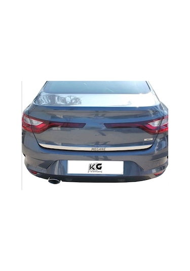 Renault Megane 4 Sedan Yazılı Krom Bagaj Alt Çıtası