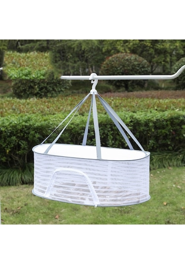 50 X 70 Cm Katlanabilir Kurutma Balıkçılık Sebzeler Balık Ağı Asılı Giysi Kurutma Depolama Rafı, Spec: 1 Katman