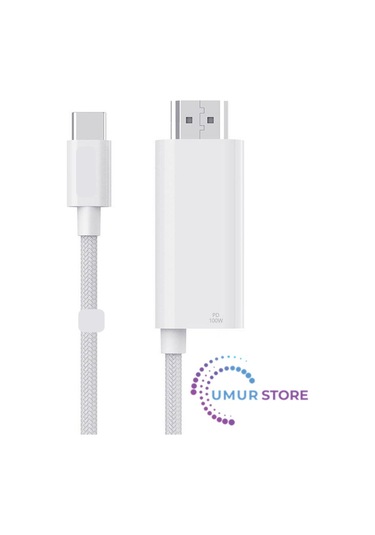 Type-c To Hdmı 4k 60hz Kablo Wiwu Wı-ps001 Pd Şarj Ve Projeksiyon Kablosu 1.8m