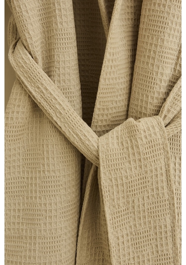Kaşmir Home İris Waffle Bornoz Bej L-xl Bej